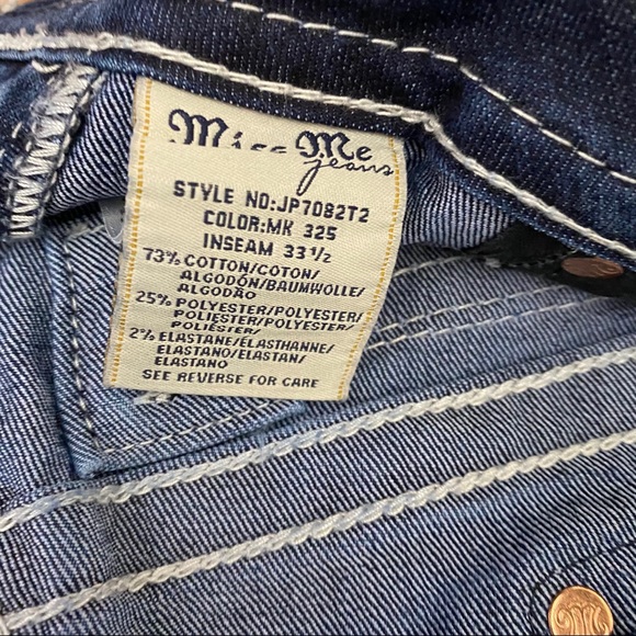 Miss Me Signature Straight Jeans Embellished 31 - Picture 8 of 8